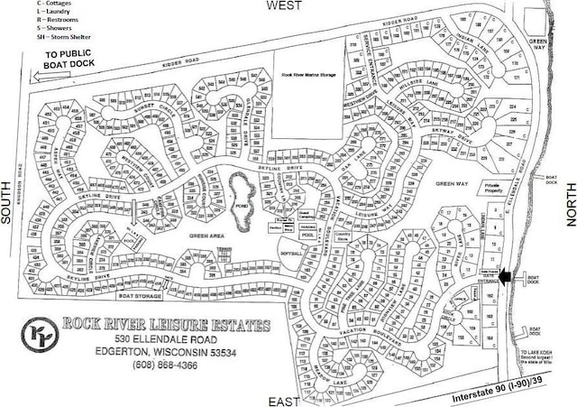 269 Oak Ln, Edgerton, WI 53534 - map showing property parcels