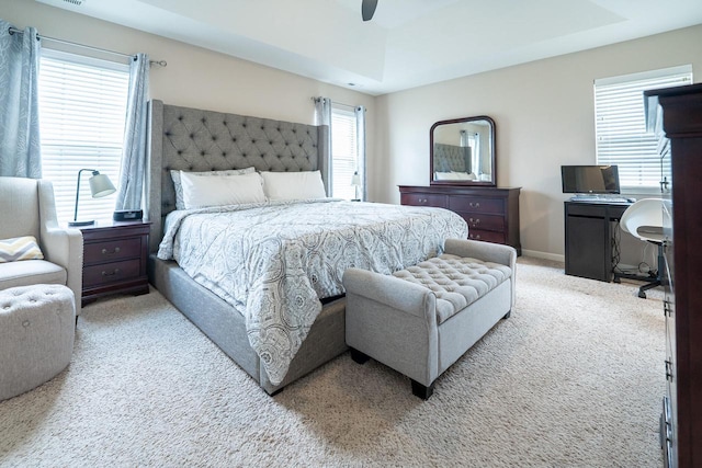 7236 N Beau Ave, Milwaukee, WI 53224 - carpeted bedroom featuring a raised ceiling and ceiling fan