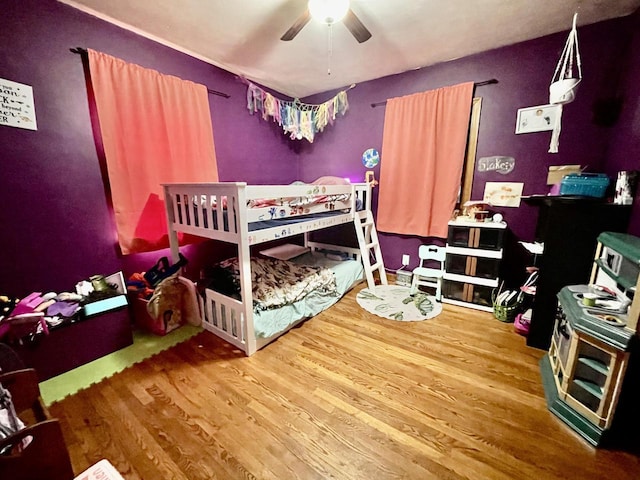 1522 Barlow St, La Crosse, WI 54601 - bedroom featuring wood finished floors and a ceiling fan