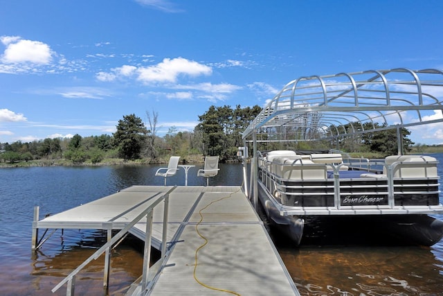1014 Long Bow Ct, Nekoosa, WI 54457 - dock featuring a water view