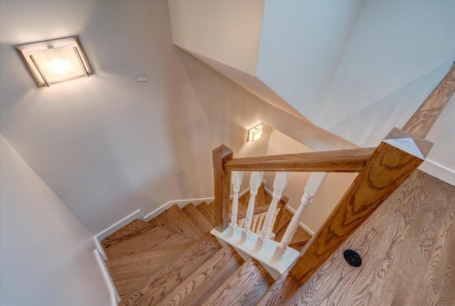 2818 Marshall Ct, Madison, WI 53705 - stairs featuring baseboards