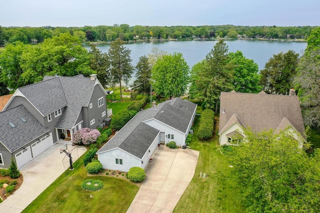 W375S4961 E Pretty Lake Rd, Dousman, WI 53118 - view from above of property with a nearby body of water