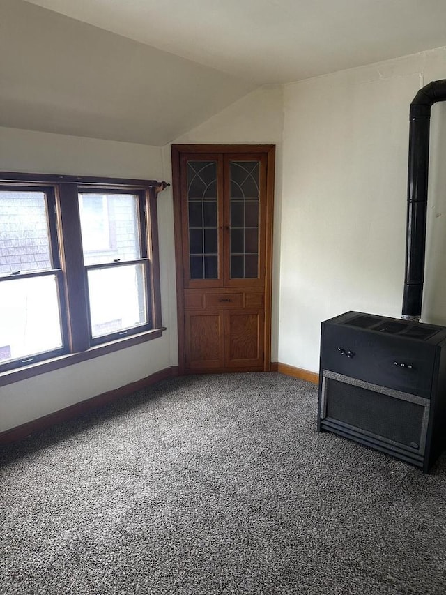 3747 N Vel R Phillips Ave, Milwaukee, WI 53212 - carpeted spare room with baseboards and lofted ceiling