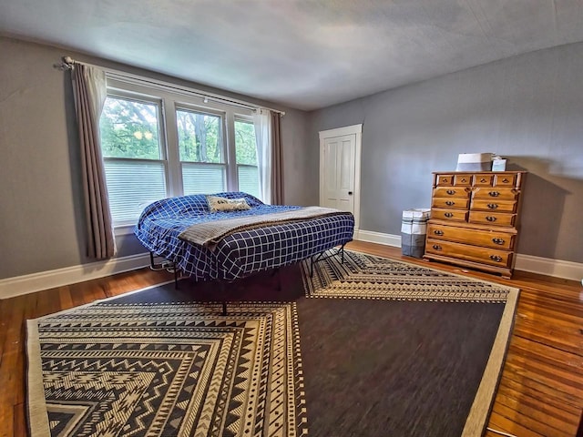 318 E Mary St, Darlington, WI 53530 - bedroom featuring wood finished floors and baseboards