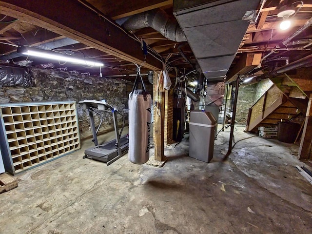 318 E Mary St, Darlington, WI 53530 - view of unfinished below grade area