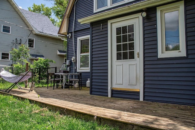 318 E Mary St, Darlington, WI 53530 - deck with outdoor dining area