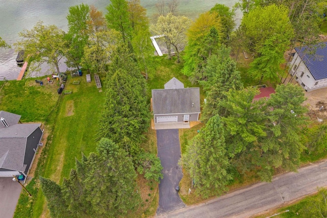3155 W Lake Helen Dr, Rosholt, WI 54473 - aerial view of property and surrounding area with a nearby body of water