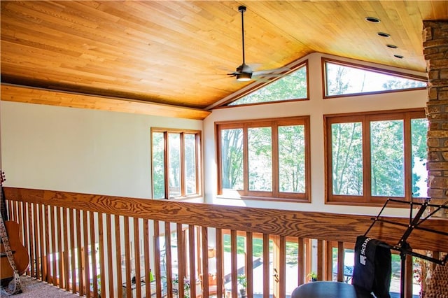 18845 64th Ave, Chippewa Falls, WI 54729 - detailed view of wooden ceiling and ceiling fan