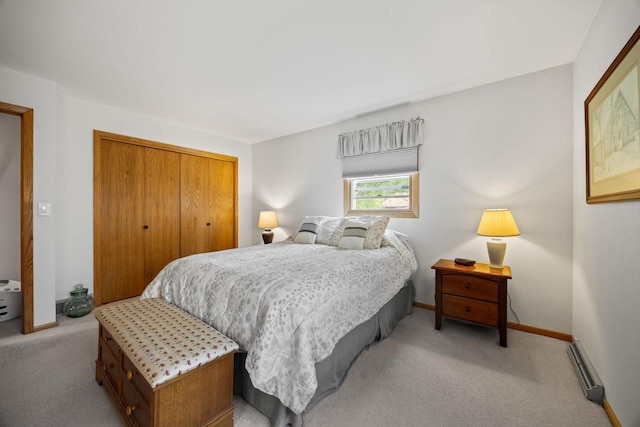 417 Raintree Dr, Fort Atkinson, WI 53538 - bedroom featuring light carpet and a closet