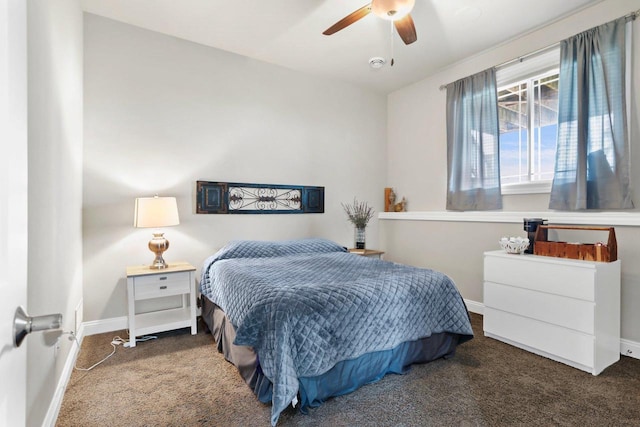 3403 Whistling Wind Way, Sun Prairie, WI 53590 - carpeted bedroom with baseboards and a ceiling fan