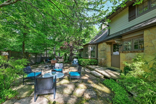 933 Juneau Dr, Fontana, WI 53125 - view of patio / terrace featuring outdoor lounge area