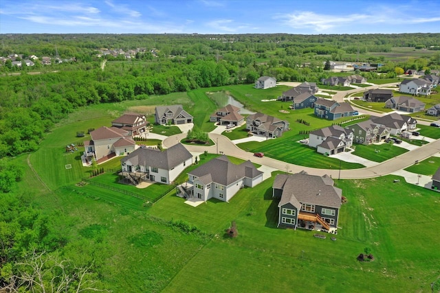 1279 E Hickory Creek Ct, Oak Creek, WI 53154 - aerial perspective of suburban area with a forest