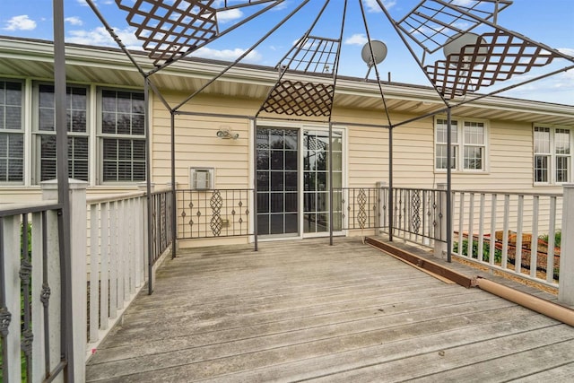 536 Coonen Dr, Combined Locks, WI 54113 - view of wooden terrace