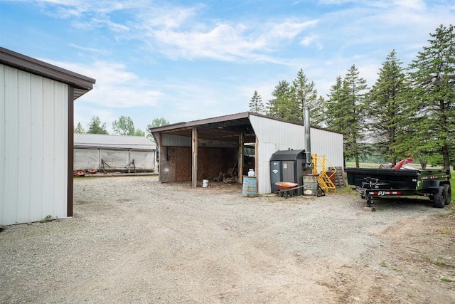 N6471 12 Corners Rd, Black Creek, WI 54106 - view of pole building with driveway