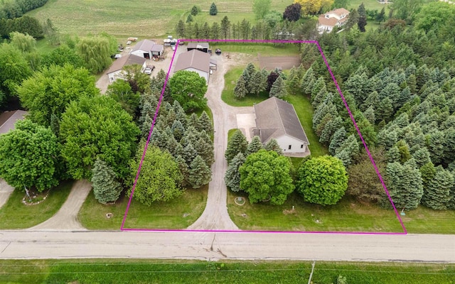 N6471 12 Corners Rd, Black Creek, WI 54106 - view of subject property featuring property boundaries highlighted