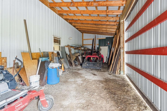 N6471 12 Corners Rd, Black Creek, WI 54106 - garage featuring metal wall