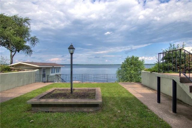 8303 163rd St, Chippewa Falls, WI 54729 - view of yard featuring a water view and a vegetable garden