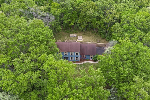 S69W32641 Westgate Dr, Mukwonago, WI 53149 - view from above of property featuring a heavily wooded area