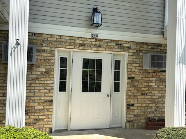 788 S River Rd Unit 7, West Bend, WI 53095 - property entrance with brick siding
