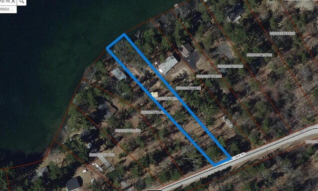 W5522 S Round Lake Rd, Wild Rose, WI 54984 - map / location featuring property parcel outlined