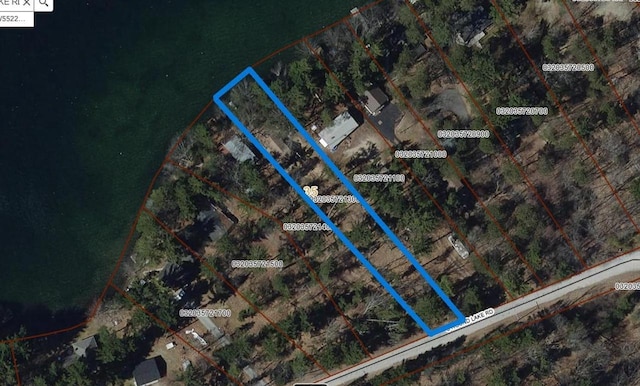 W5522 S Round Lake Rd, Wild Rose, WI 54984 - map / location with property boundaries highlighted