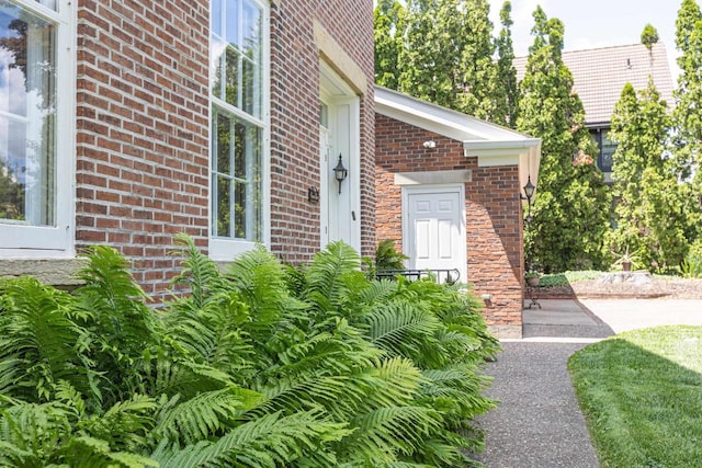 150 Rountree Ave, Platteville, WI 53818 - entrance to property with brick siding