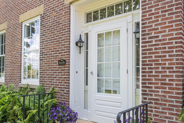 150 Rountree Ave, Platteville, WI 53818 - doorway to property featuring brick siding
