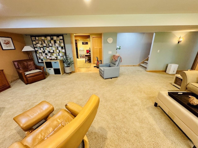 2659 Dungarvan Rd, Fitchburg, WI 53711 - carpeted living room featuring stairs