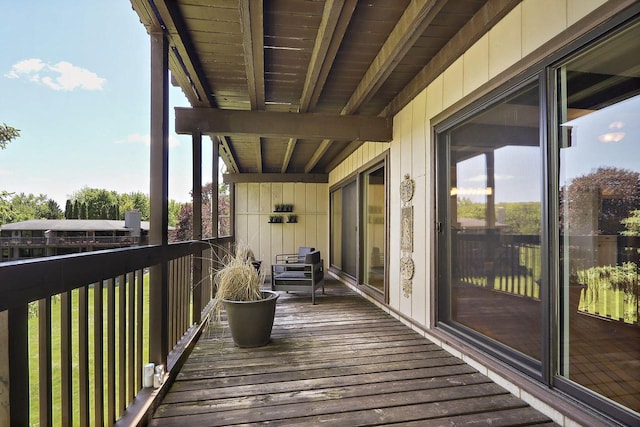 940 Alpine Dr Unit 01, Fontana, WI 53125 - view of deck