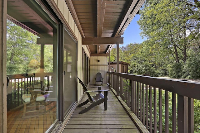 940 Alpine Dr Unit 01, Fontana, WI 53125 - view of balcony