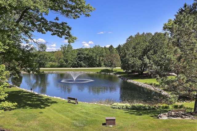 940 Alpine Dr Unit 01, Fontana, WI 53125 - water view featuring a heavily wooded area