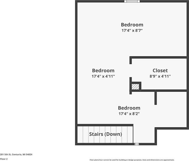 201 5th St, Centuria, WI 54824 - home floor plan