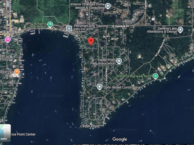 539 Highland Rd, Williams Bay, WI 53191 - aerial overview of property's location
