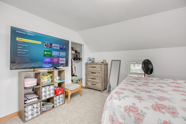 811 E Maple St, Lancaster, WI 53813 - carpeted bedroom with vaulted ceiling