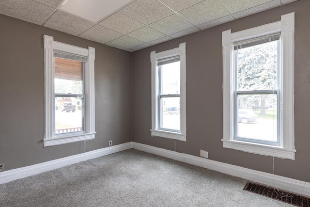 912 N Richmond St, Appleton, WI 54911 - carpeted spare room with a drop ceiling and baseboards