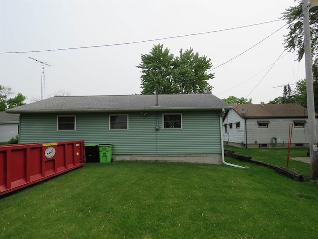 N10380 Howard Dr, Fox Lake, WI 53933 - back of property with a lawn