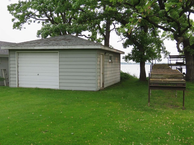 N10380 Howard Dr, Fox Lake, WI 53933 - view of detached garage