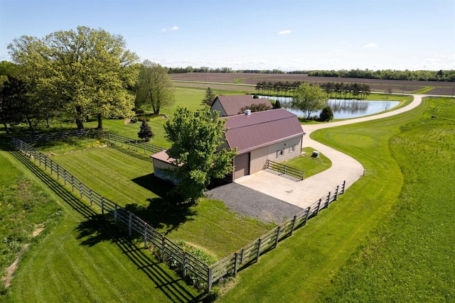 202602 County Road T, Marshfield, WI 54449 - overview of rural landscape with a large body of water