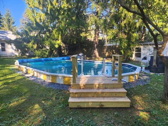 1001 W Fairfield Ct, Glendale, WI 53217 - view of swimming pool with a yard