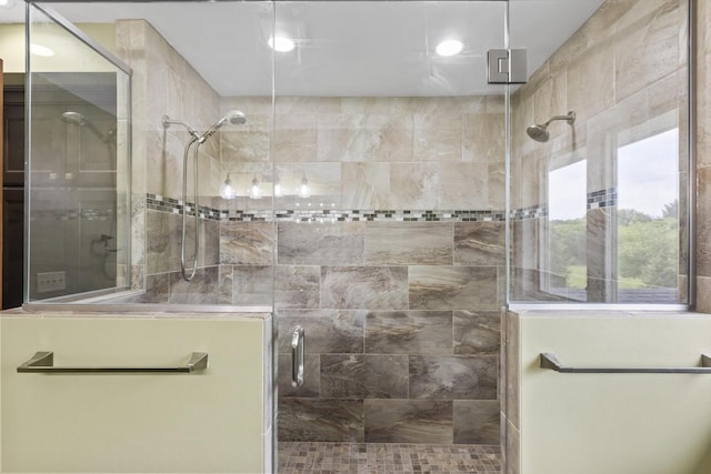 S38W32310 Green Briar Rd, Waukesha, WI 53189 - full bath featuring a stall shower and recessed lighting