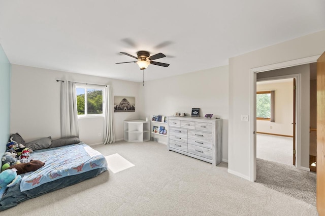 S38W32310 Green Briar Rd, Waukesha, WI 53189 - bedroom featuring carpet, ceiling fan, and baseboards