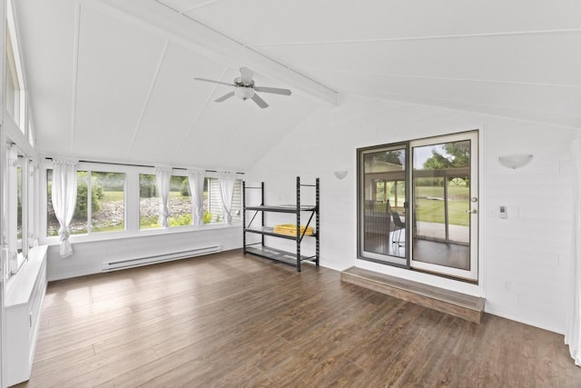 S38W32310 Green Briar Rd, Waukesha, WI 53189 - unfurnished sunroom with baseboard heating and plenty of natural light
