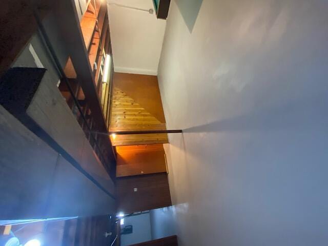 4265 S Nicholson Ave, Saint Francis, WI 53235 - stairway with wood finished floors and baseboards