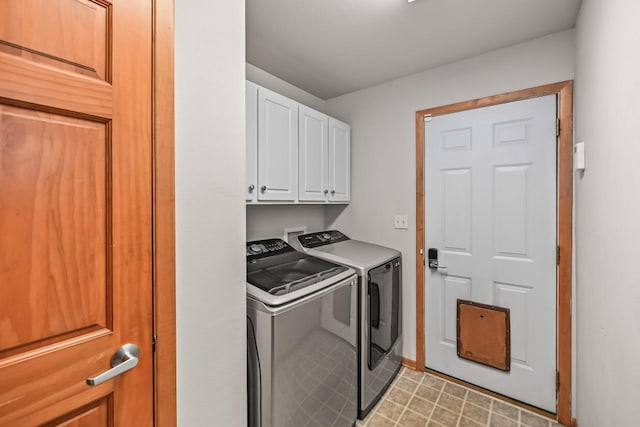 1441 W County Line Rd, River Hills, WI 53217 - washroom with cabinet space and washing machine and dryer