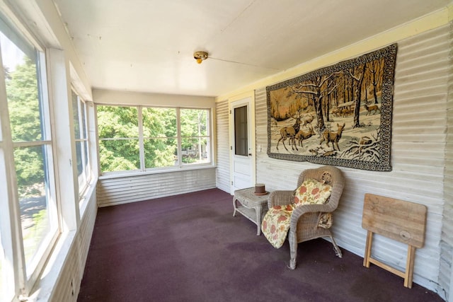 643 Park Ave, Beloit, WI 53511 - sunroom with carpet and healthy amount of natural light