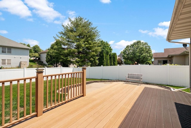 4017 Sandhill Dr, Janesville, WI 53546 - view of wooden terrace