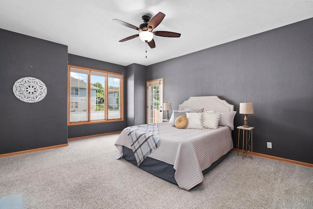 4017 Sandhill Dr, Janesville, WI 53546 - bedroom with carpet flooring and ceiling fan