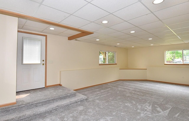 6023 241st Ave, Salem, WI 53168 - empty room with carpet, baseboards, and recessed lighting