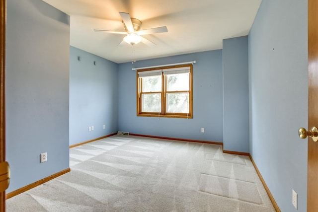 4138 Redtail Pass, Middleton, WI 53562 - empty room featuring ceiling fan, carpet, and baseboards