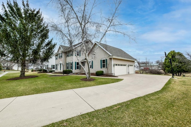 4138 Redtail Pass, Middleton, WI 53562 - view of front facade featuring a garage, a front yard, and driveway